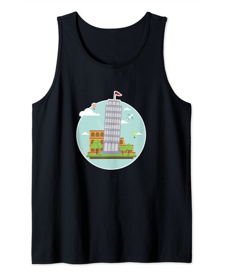 Discover Italy Rome Roma Colosseum Pisa Tank Top