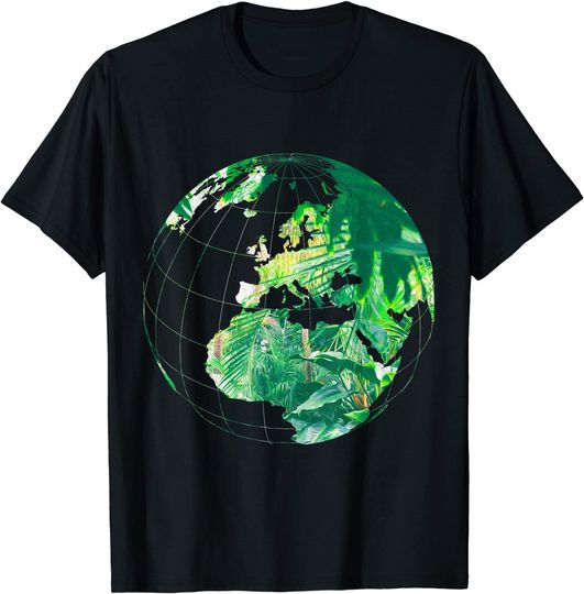 Discover Tropical Forest View in a Globe Biosphere Wilderness Park T-Shirt