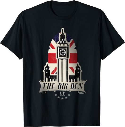Discover London Big Ben England Clock Tower T-Shirt