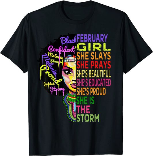 Discover February for Women African American Black Girl Magic T-Shirt