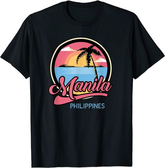 Discover Manila Retro Summer Philippines T-Shirt