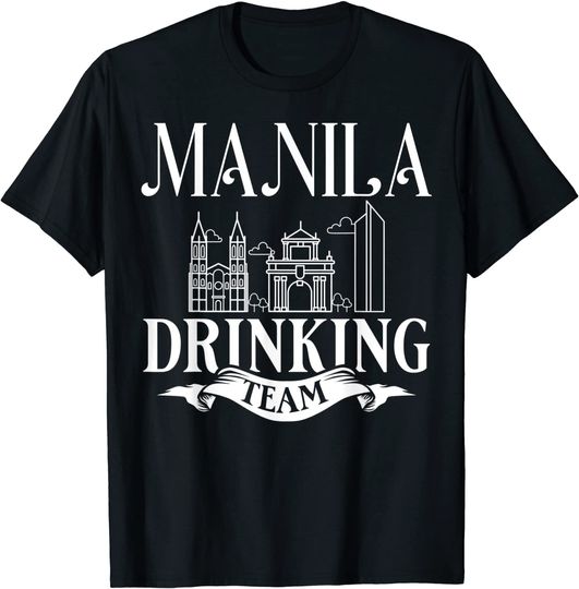 Discover Manila Philippines City Trip Skyline Map Travel T-Shirt