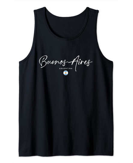 Discover Buenos Aires Argentina Flag Tank Top