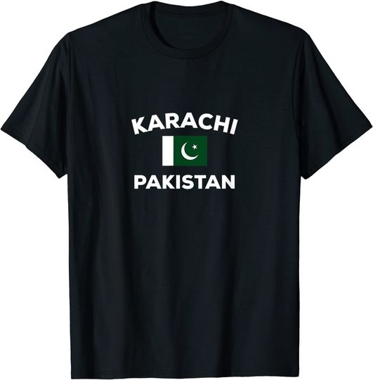 Discover Karachi Pakistan Flag T-Shirt