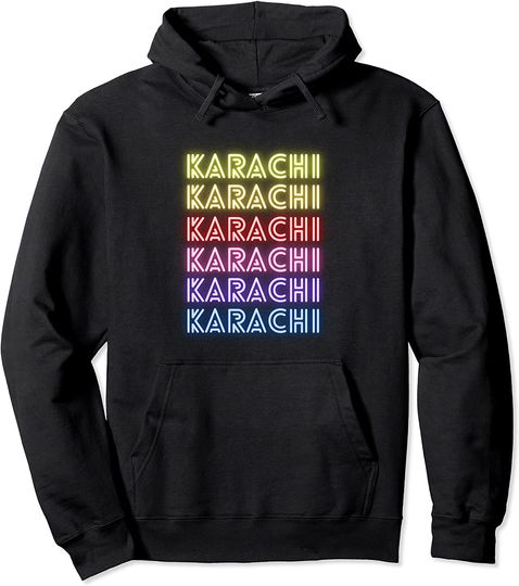 Discover Karachi City Bright Pullover Hoodie