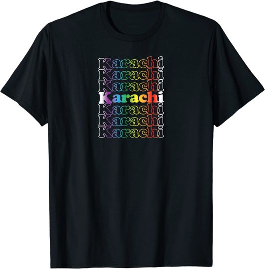 Discover Karachi LGBT Pride Rainbow Pakistan T-Shirt