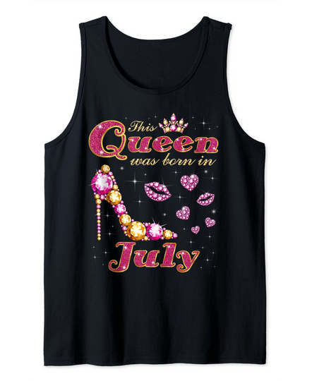 Discover This Queen Was Born in July Tank Top