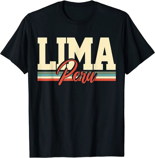 Discover Lima Peru Travel Souvenir Retro T Shirt