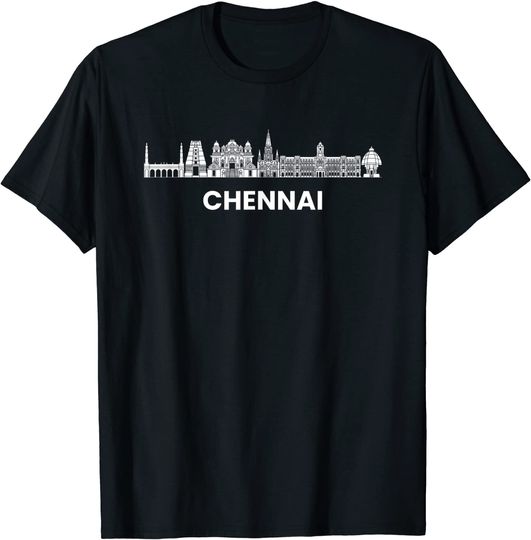 Discover Chennai Skyline Tamil Madras T Shirt