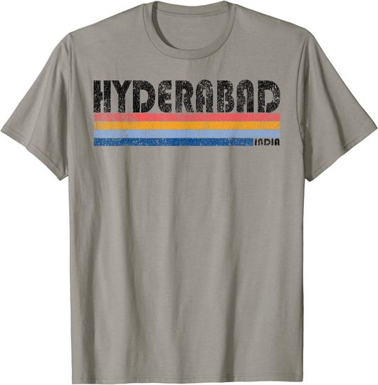 Discover Vintage 1980s Style Hyderabad India T Shirt