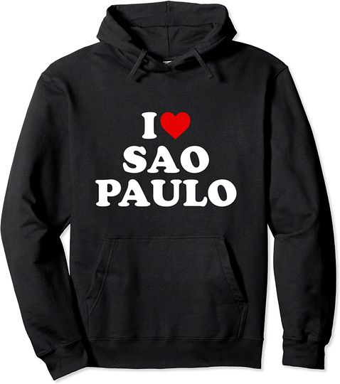 Discover I Love Sao Paulo Heart Pullover Hoodie