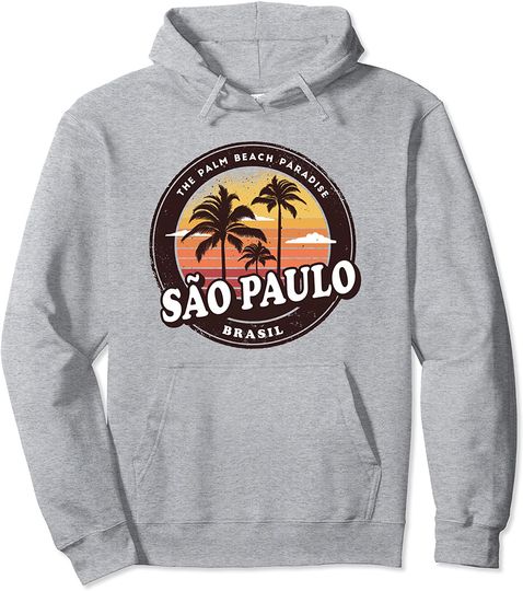 Discover Sao Paulo Brasil Vintage Holiday Pullover Hoodie