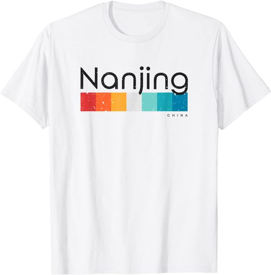 Discover Nanjing China Retro Design T Shirt