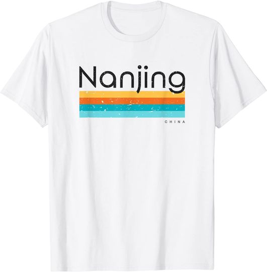 Discover Nanjing China Retro Design T Shirt