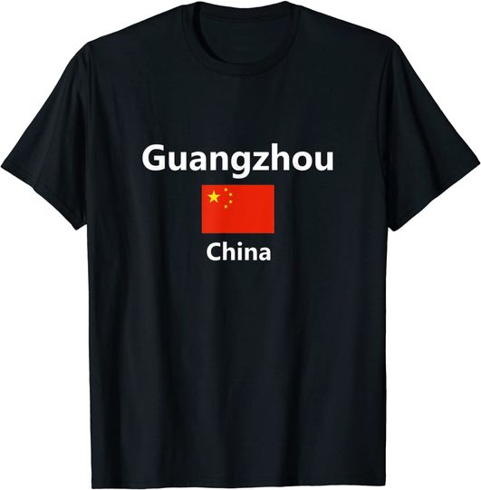 Discover Guangzhou China Flag City Tourist T-Shirt