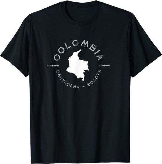 Discover Colombia Bogota Graphic Vintage T-Shirt