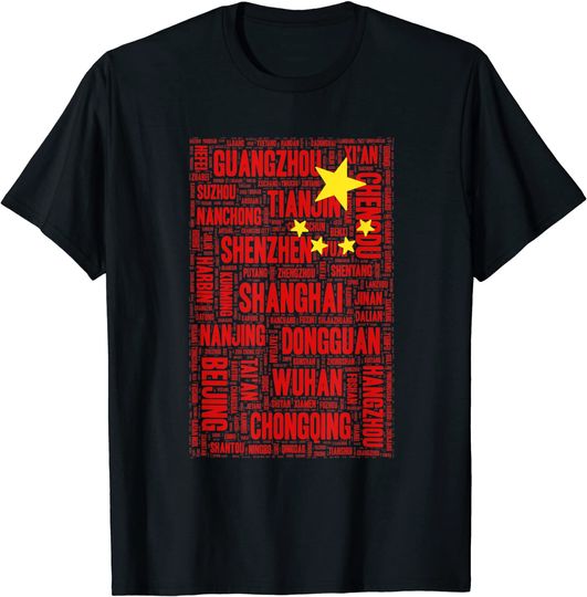 Discover Xi'an China Flag T Shirt