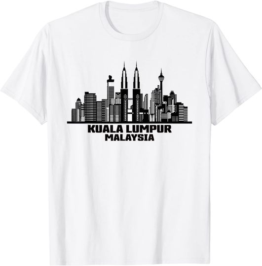 Discover Kuala Lumpur Malaysia Skyline T Shirt