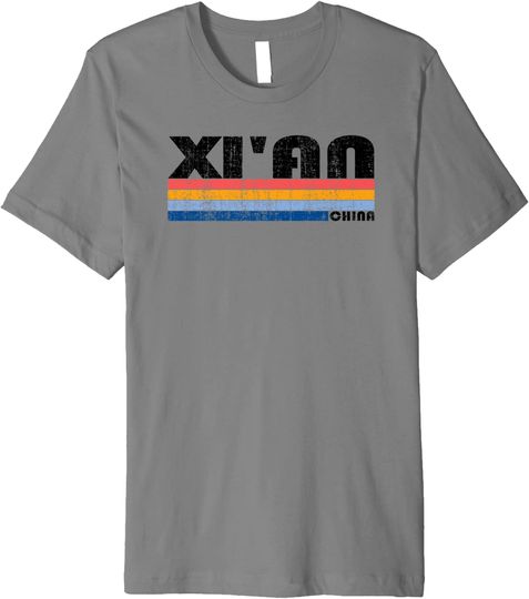 Discover Vintage 70s 80s Style Xi'an China Premium T Shirt