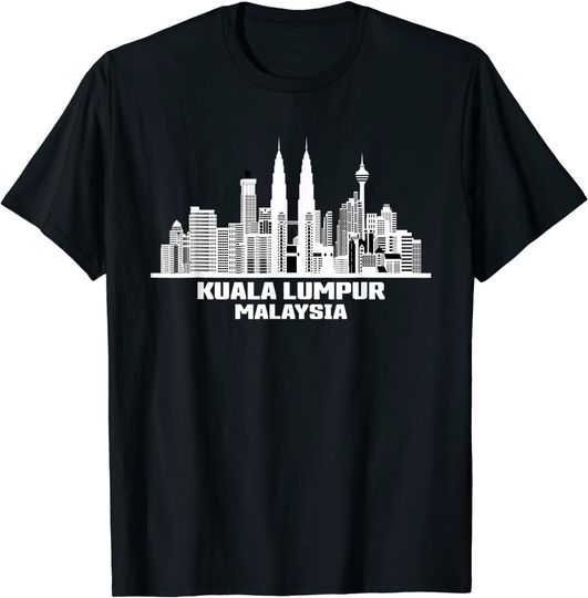 Discover Kuala Lumpur Malaysia Skyline T Shirt