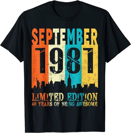 Discover made in September 1981 40th Birthday T-Shirt