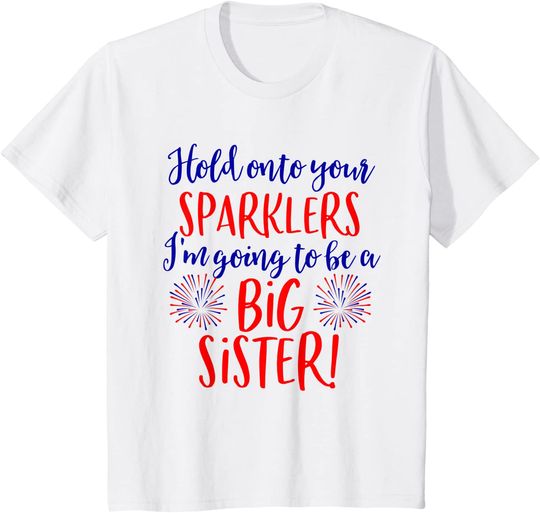 Discover Big Sister Sparkler Pregnancy Announcement Shirt