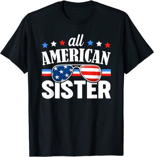 Discover All American Sister USA Family Matching Outfit T-Shirt