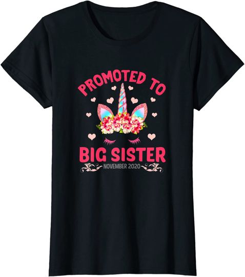 Discover Promoted to Big Sister November Baby Reveals Unicorn T-Shirt