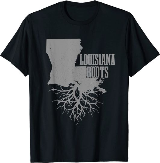 Discover Louisiana Roots Vintage USA Patriotic Pride State T Shirt