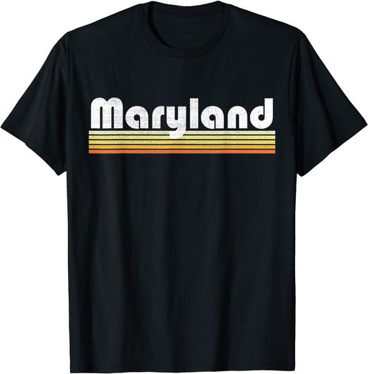 Discover Maryland Retro Style State Pride 70s T Shirt