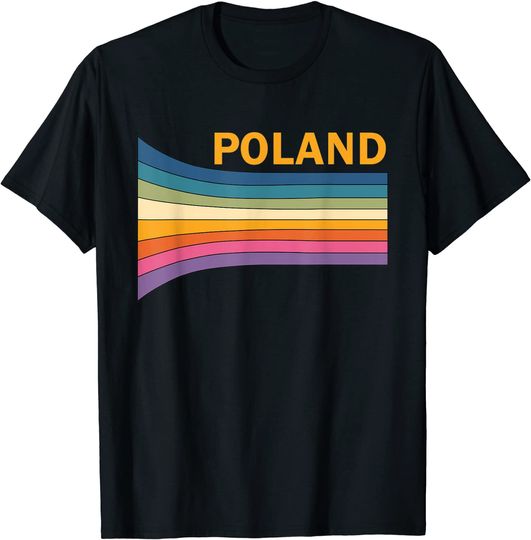 Discover Retro Vintage 70s Poland T Shirt