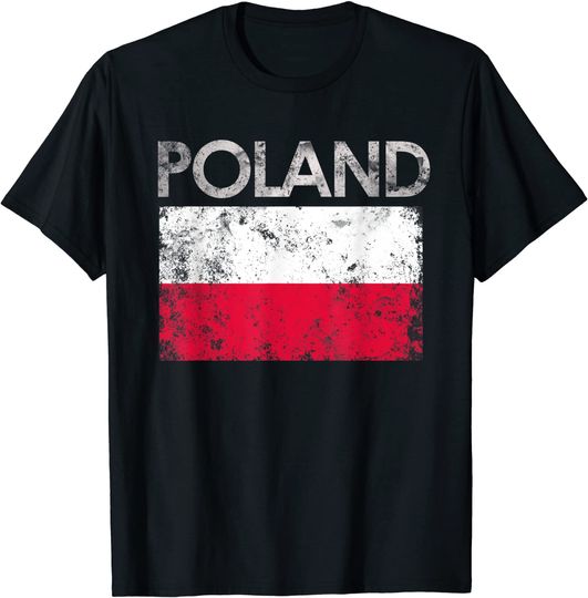 Discover Vintage Poland Polish Flag T Shirt