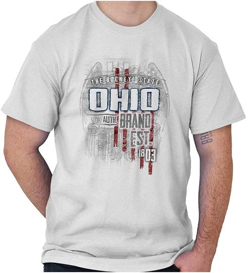 Discover Ohio United We Stand American Emblem Graphic T-Shirt