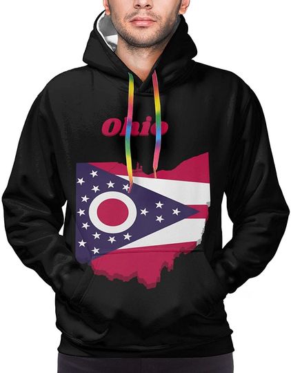 Discover Map And Flag Of Ohio Hoodie