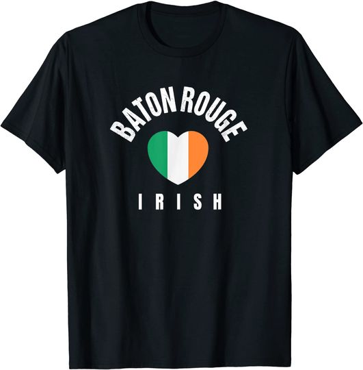 Discover St Patricks Green Love Baton Rouge Irish Saint Pattys Lucky T-Shirt