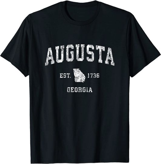Discover Augusta Georgia GA Vintage Athletic Sports Design T-Shirt