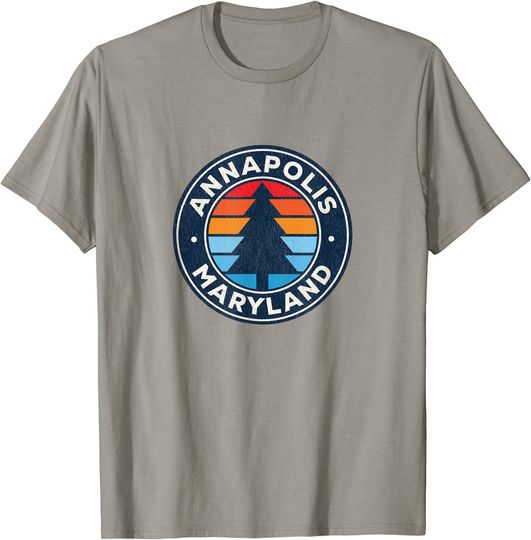 Discover Annapolis Maryland MD Vintage Graphic Retro 70s T-Shirt