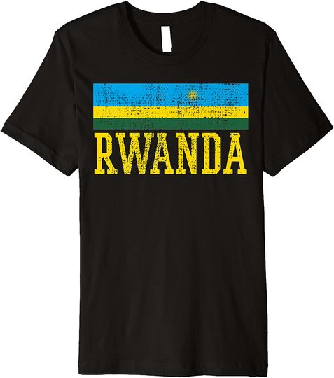 Discover Rwanda Africa Flag T Shirt