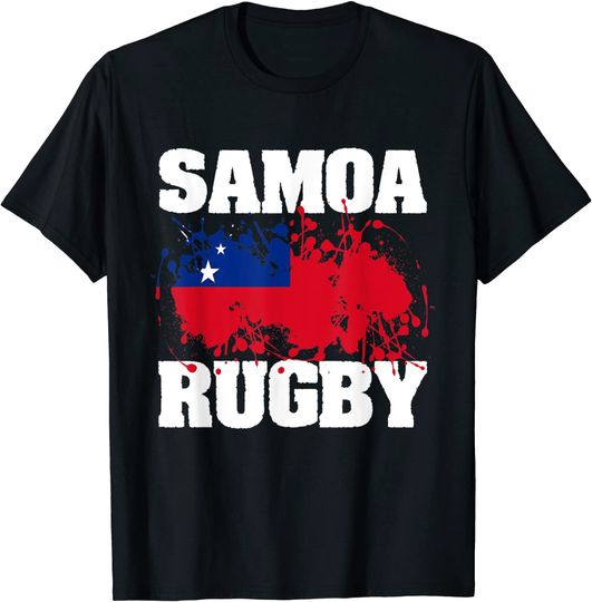 Discover Samoa Rugby Flag T Shirt
