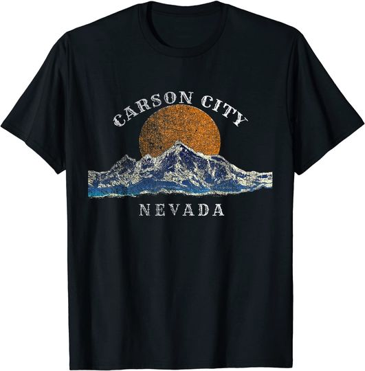 Discover Carson City Nevada Mountain Scenery T-Shirt