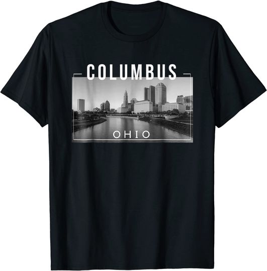 Discover Columbus Ohio OH Arch City Skyline - Tee