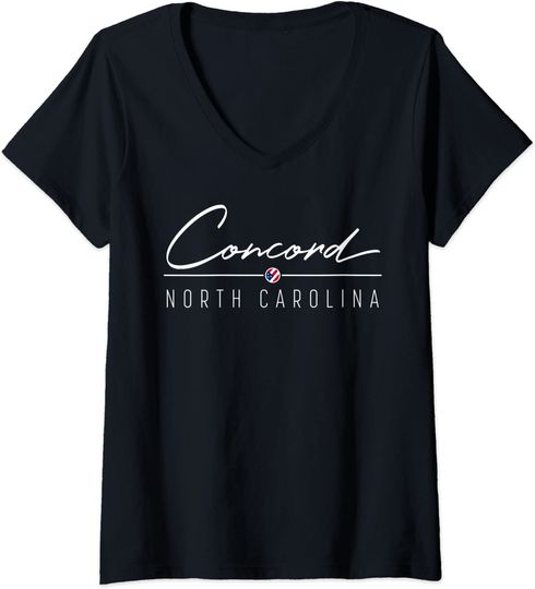 Discover Concord NC V-Neck T-Shirt