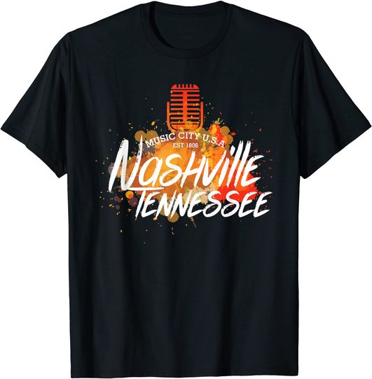 Discover Nashville Country Music City T Shirt