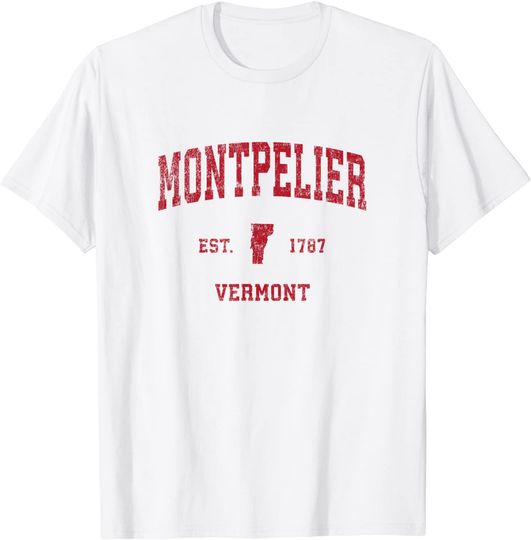 Discover Montpelier Vermont Vintage T Shirt