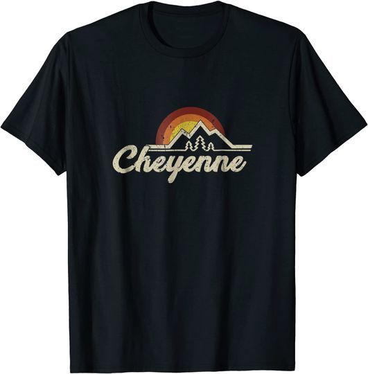 Discover Cheyenne Wyoming Retro T Shirt