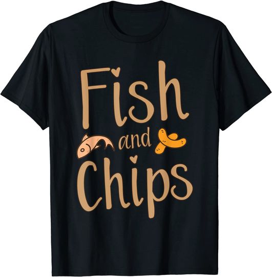 Discover Fish and Chips British Food Gift T-Shirt
