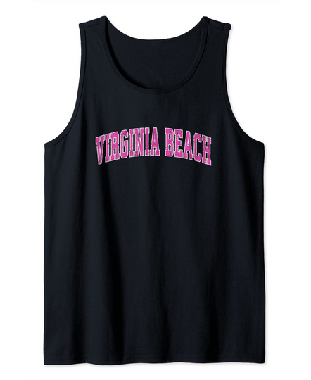 Discover Virginia Beach Sports Pink Design Tank Top