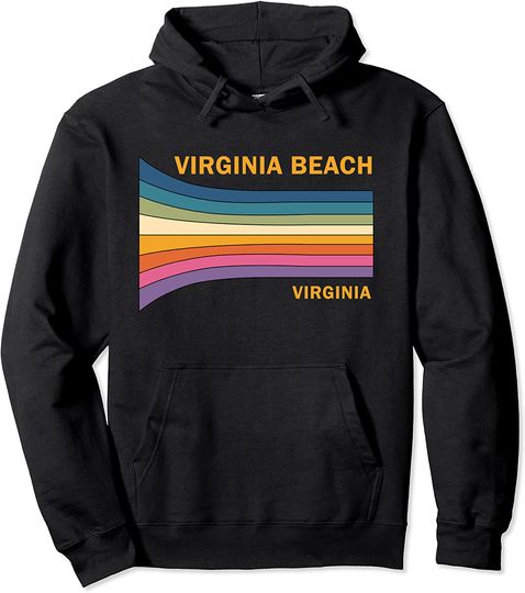 Discover Vintage 70s Virginia Beach Pullover Hoodie