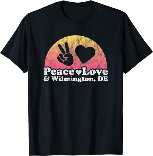 Discover Peace Love and Wilmington T Shirt