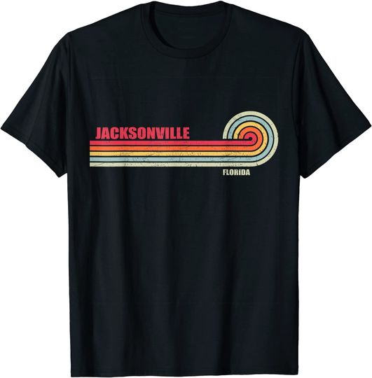 Discover Jacksonville Florida City State Hometown Vintage T Shirt